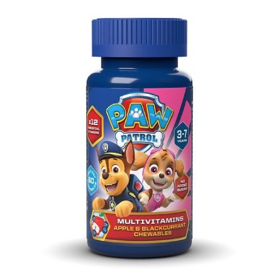 NICKELODEON Παιδική βιταμίνη Paw Patrol Multivitamins 60 μασώμενα δισκία