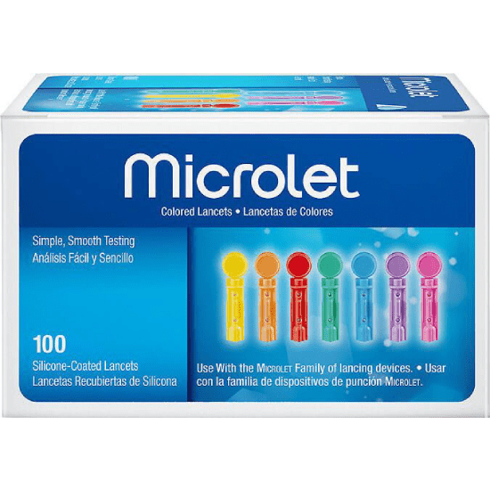 CONTOUR BAYER Microlet Colored Σκαρφιστήρες 100 Τεμάχια