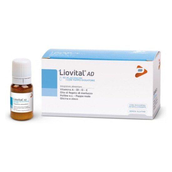 LIOVITAL AD Ad Συμπλήρωμα Διατροφής για την Καλή Λειτουργία του Ανοσοποιητικού 10 Φιαλίδια 10x10ml