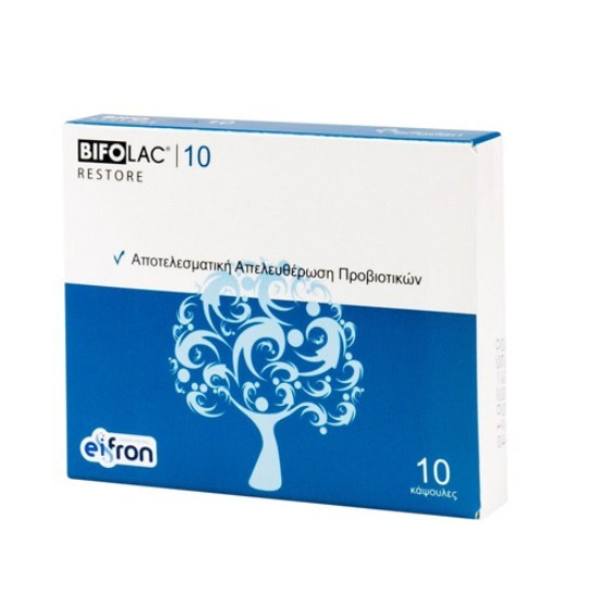 BIFOLAC Restore Probiotics Προβιοτικά Συμπλήρωμα Διατροφής για τη Σωστή Λειτουργία του Εντέρου 10caps