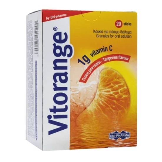 UNI-PHARMA Vitorange 1g Γεύση Μανταρίνι 20 sticks