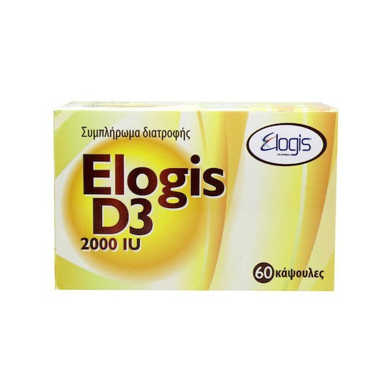ELOGIS PHARMA Vitamin D3 2000iu 60 κάψουλες