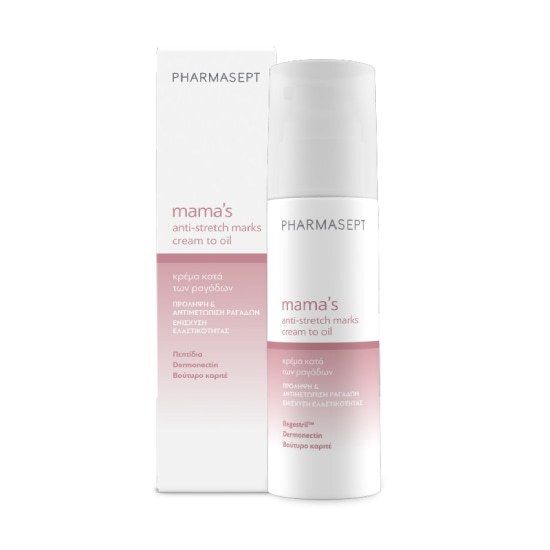PHARMASEPT Mama’s Anti-Stretch Marks Cream to Oil Κρέμα κατά των Ραγάδων 150ml