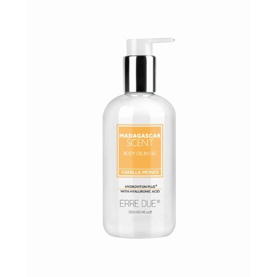 ERRE DUE Madagascar Scent Body Oil In Gel Vanilla Monoi With Hyaluronic Acid 300ml