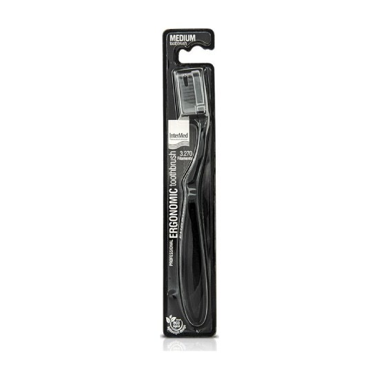 INTERMED INTERMED Professional Ergonomic Toothbrush Μαύρο 1 Τεμάχιο