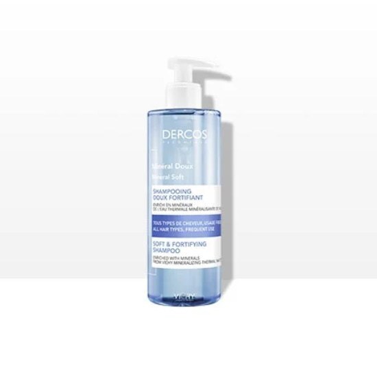 VICHY Dercos Technique Mineral Soft Σαμπουάν Καθημερινής Χρήσης για Όλους τους Τύπους Μαλλιών 400ml