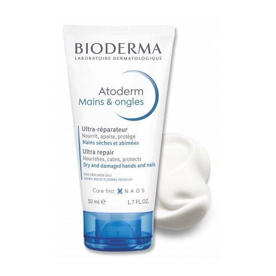BIODERMA Atoderm Hands Κρέμα Χεριών για Εντατική Επανόρθωση και Εενυδάτωση Ξηρό-Πολύ Ξηρό Ευαίσθητο Δέρμα 50ml
