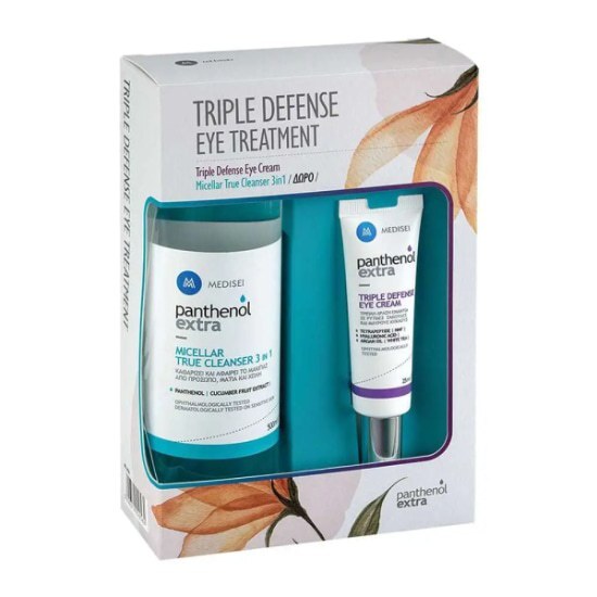 PANTHENOL MEDISEI Triple Defense Eye Cream 25ml & Micellar True Cleanser 3 in1 500ml