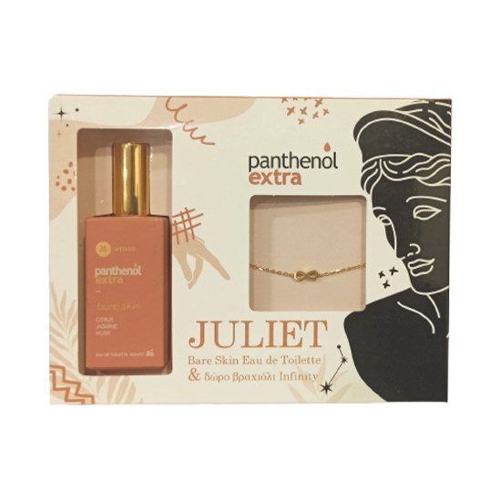 MEDISEI Panthenol Extra Promo Juiet Bare Skin Eau De Toilette 50ml & Infinity Stainless Steel Bracelet 1 τμχ