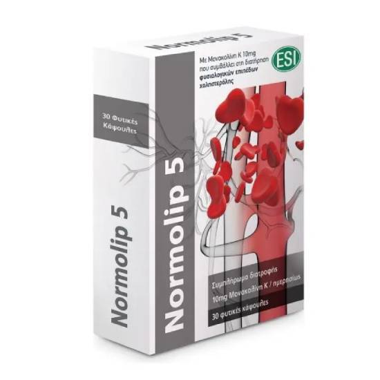 ESI ESI Normolip 5 Συμπλήρωμα Διατροφής Χοληστερόλης 24 Δισκία