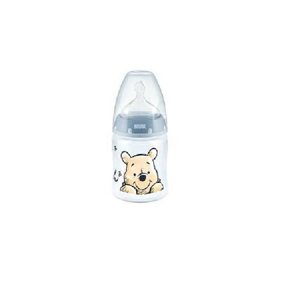 NUK NUK Disney Winnie the Pooh First Choice Plus Μπιμπερό με δείκτη ελέγχου θερμοκρασίας 0-6m 150ML