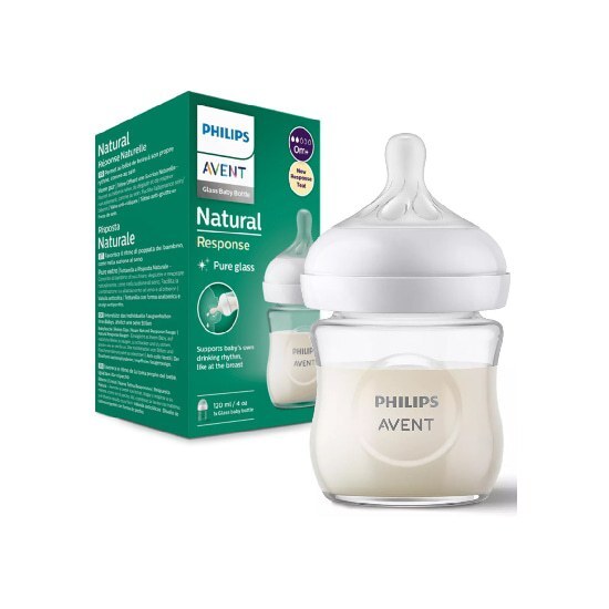AVENT PHILIPS Avent Μπιμπερό Natural Response 0m+ SCY930/01 120ml Γυάλινο