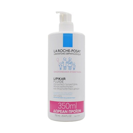 LA ROCHE-POSAY LA ROCHE POSAY Lipikar Fluide Ενυδατικό γαλάκτωμα με καταπραϋντική & προστατευτική δράση 400ml & Δωρεάν Προϊόν 350ml