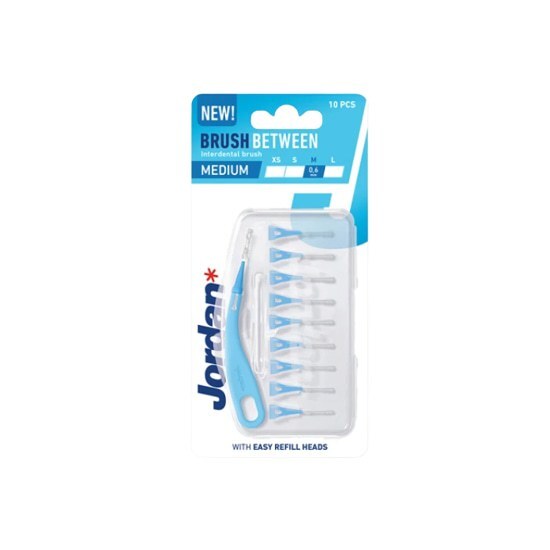 JORDAN JORDAN Brush Between Μεσοδόντια Βουρτσάκια Μέγεθος Medium 0,6mm 10 τεμάχια