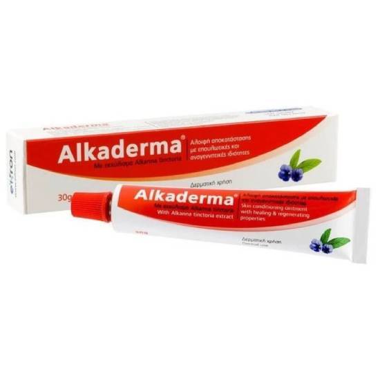 ALKADERMA ALKADERMA Επουλωτική Αλοιφή με Καταπραϋντικές Ιδιότητες 30gr