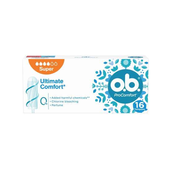 O.B. O.B Ταμπόν Procomfort Super 16 Τεμάχια