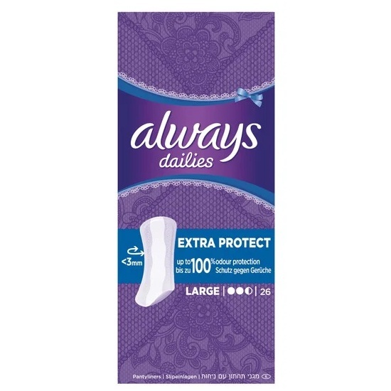 ALWAYS ALWAYS Dailies Extra Protect Σερβιετάκια Large 26 Τεμάχια