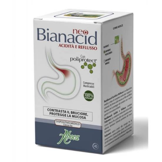 ABOCA ABOCA Neo Bianacid Για Οξύτητα Και Παλινδρόμηση 45 Ταμπλέτες