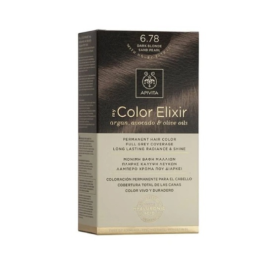 APIVITA APIVITA My Color Elixir Βαφή Μαλλιών 6.78 Ξανθό Σκούρο Μπεζ Περλέ