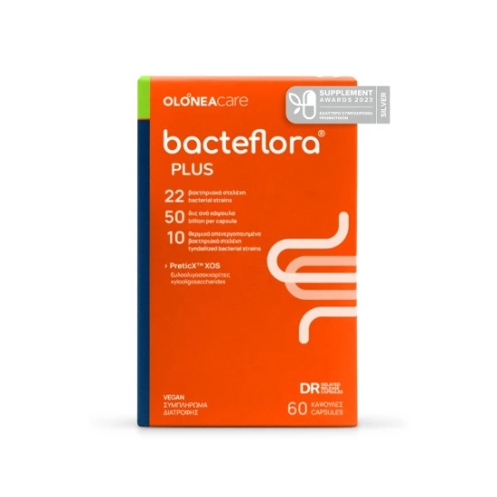 OLONEA BACTEFLORA Plus Προβιοτικά-Πρεβιοτικά Με Ενισχυμένη Σύνθεση 60 Κάψουλες
