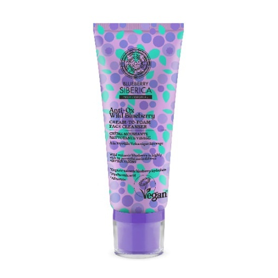 NATURA SIBERICA NATURA SIBERICA Anti-OX Wild Blueberry Cream-Τo-Foam Face Cleanser 100ml