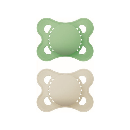 MAM MAM Colours Οf Nature Πιπίλα Με Θηλή Σιλικόνης 2-6m 2 Τεμάχια