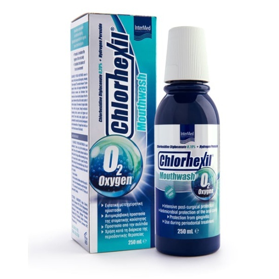 INTERMED INTERMED Chlorhexil Oxygen Mouthwash Στοματικό Διάλυμα 250ml