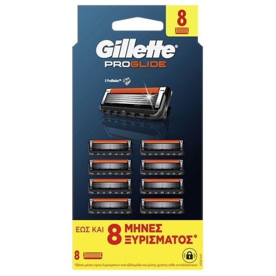 GILLETTE GILLETTE ProGlide Ανταλλακτικές Κεφαλές Ξυριστικής Μηχανής 8 Τεμάχια
