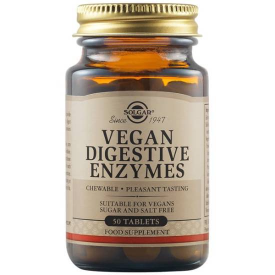 SOLGAR SOLGAR Vegan Digestive Enzymes 50 Ταμπλέτες