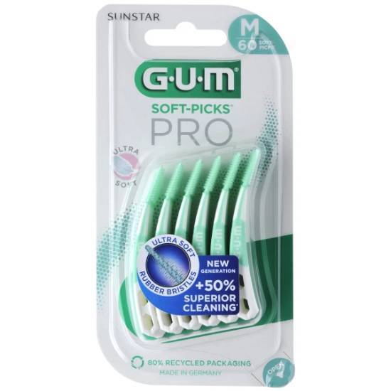 GUM GUM Soft-Picks Pro Ultra Soft Medium 30 Τεμάχια