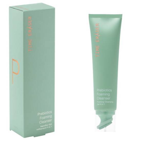 PANTHENOL TIME ERASER Prebiotics Foaming Cleanser Αφρώδες Τζελ Καθαρισμού 4 σε 1 140ml