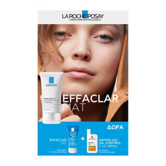 LA ROCHE-POSAY LA ROCHE POSAY Effaclar Mat 40ml + Effaclar Gel Καθαρισμού 50ml + Anthelios Oil Correct Spf50 3ml