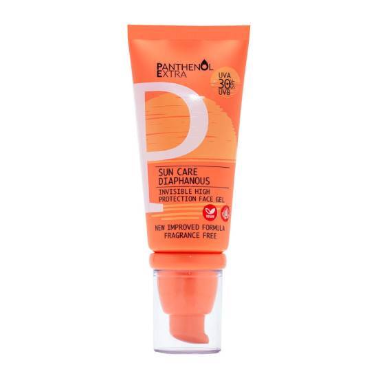 PANTHENOL PANTHENOL Extra Sun Care Diaphanous Spf30 Αντηλιακό Gel Προσώπου 50ml