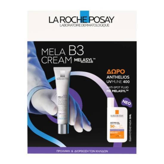 LA ROCHE-POSAY LA ROCHE POSAY Mela B3 SPF30 Κρέμα Προσώπου Κατά Των Κηλίδων & Anthelios UVMUNE 400 Anti-Dark Spot Fluid spf50+ 15ml