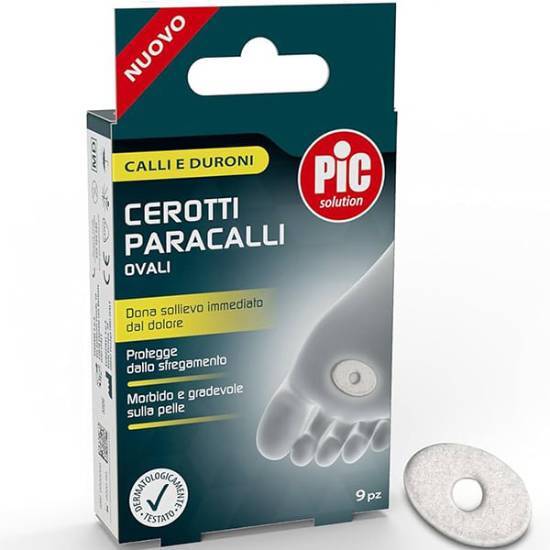 PIC PiC Solution Cerotti Paracalli Επιθέματα Αφαίρεσης Κάλων Οβάλ 9 Τεμάχια