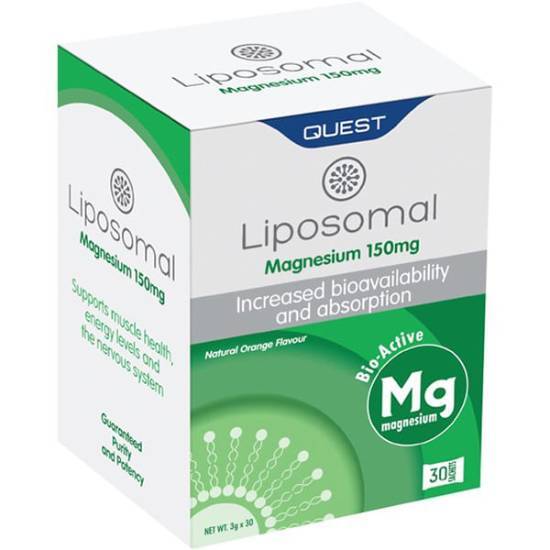 QUEST QUEST Liposomal Magnesium 150mg Orange Flavor 30 Φακελίσκοι