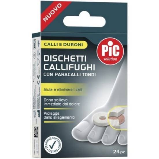 PIC PΙC Solution Δίσκοι Αφαίρεσης Κάλων Με Στρογγυλό Προστατευτικό Επίθεμα 24 τεμάχια