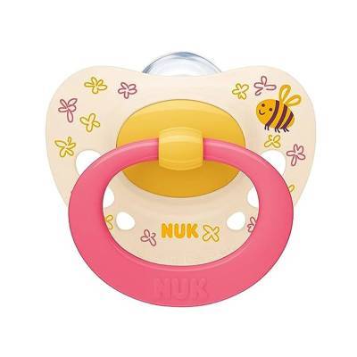 NUK NUK Signature Ορθοδοντική Πιπίλα Σιλικόνης 6-18m 1 τεμάχιο - Κίτρινο