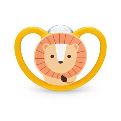 NUK NUK Space Πιπίλα Σιλικόνης 6-18m 1 τεμάχιο - Πορτοκαλί