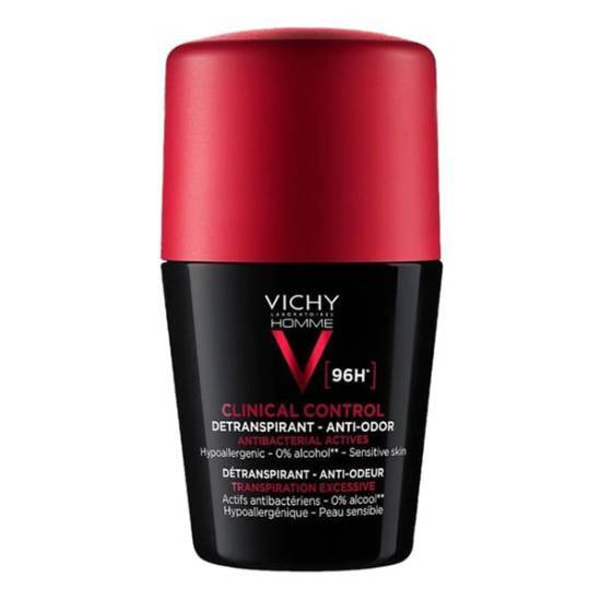 VICHY VICHY Homme Clinical Control Anti Odor Αποσμητικό 96h Σε Roll-On 50ml
