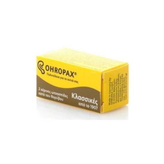 SYFAK ΟΣΦΕ LOGISCOOP A.E.Ε. OHROPAX Classic Wax 2 Τεμάχια