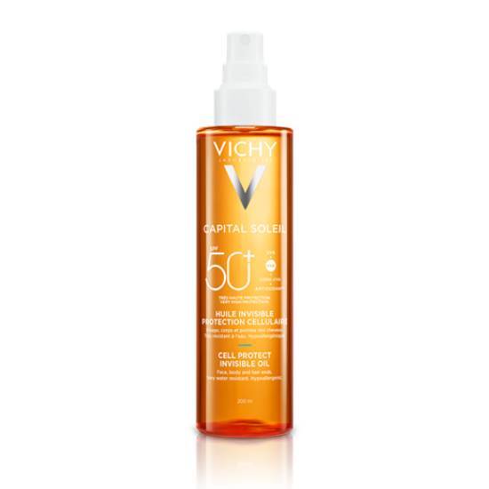 VICHY VICHY Capital Soleil Cell Protect Invisible Oil Αντηλιακό Λάδι SPF50+ 200ml