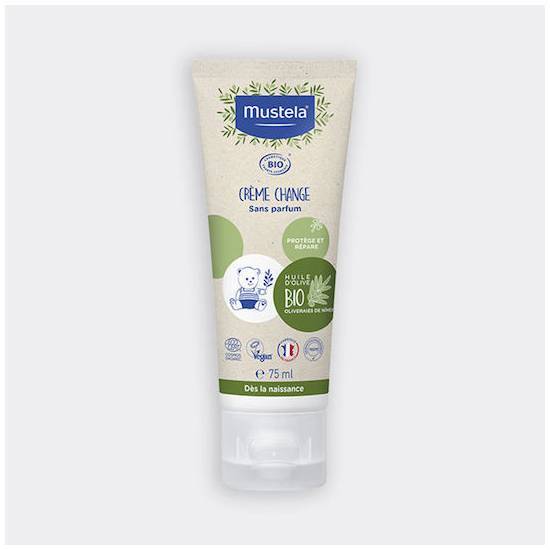 MUSTELA MUSTELA Organic Diaper Cream Βιολογική Κρέμα Αλλαγής Πάνας 75ml