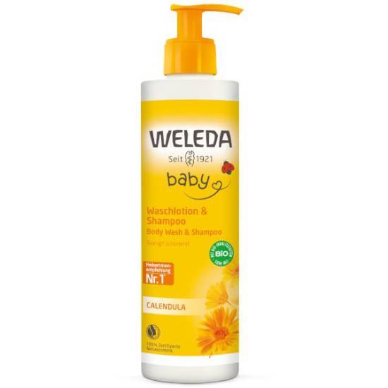 WELEDA WELEDA Βρεφικό Σαμπουάν-Αφρόλουτρο Με Καλεντούλα 400ml