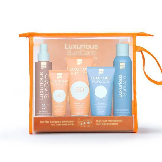 INTERMED INTERMED Luxurious Sun Care Body Cream SPF30 200ml & Face Cream SPF50 75ml & Tan Oil SPF6 200ml & Face-Body Spray Mist 200ml & After Sun Gel 150ml
