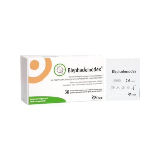 THEA THEA Thea Blephademodex Μαντηλάκια Για Την Καθημερινή Υγιεινή Των Βλεφάρων 30 Τεμάχια