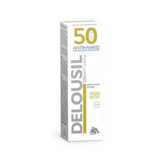 S.J.A. PHARM DELOUSIL Αντηλιακή Κρέμα για το Σώμα SPF50 200ml