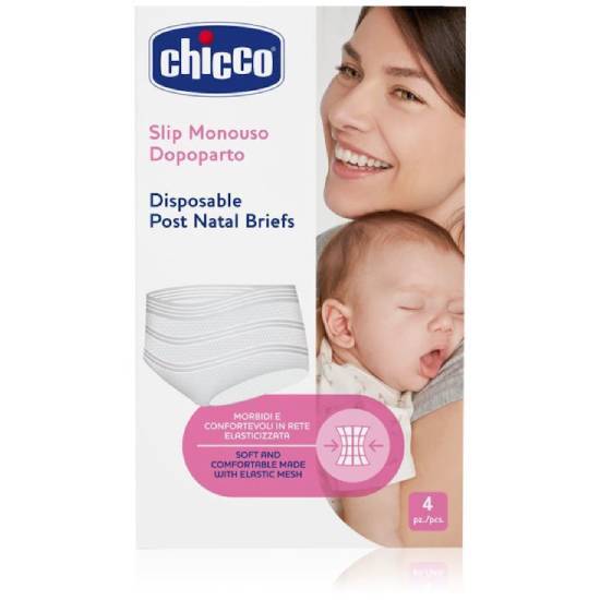 CHICCO CHICCO Mammy Λευκό Σλιπ Εγκυμοσύνης Μιας Χρήσης 4 Τεμάχια