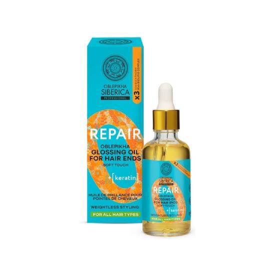 NATURA SIBERICA Natura Siberica Oblepikha Glossing Oil Λάδι Αναδόμησης Για Τις Άκρες Των Μαλλιών 50ml