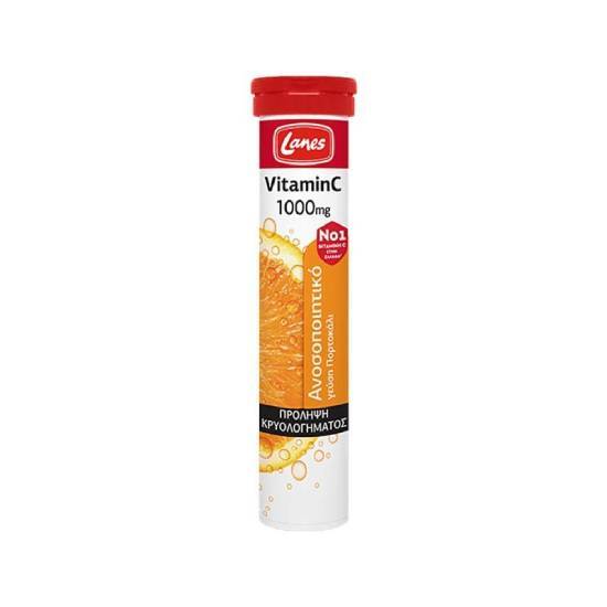LANES LANES Vitamin C 1000mg 20 Αναβράζοντα Δισκία